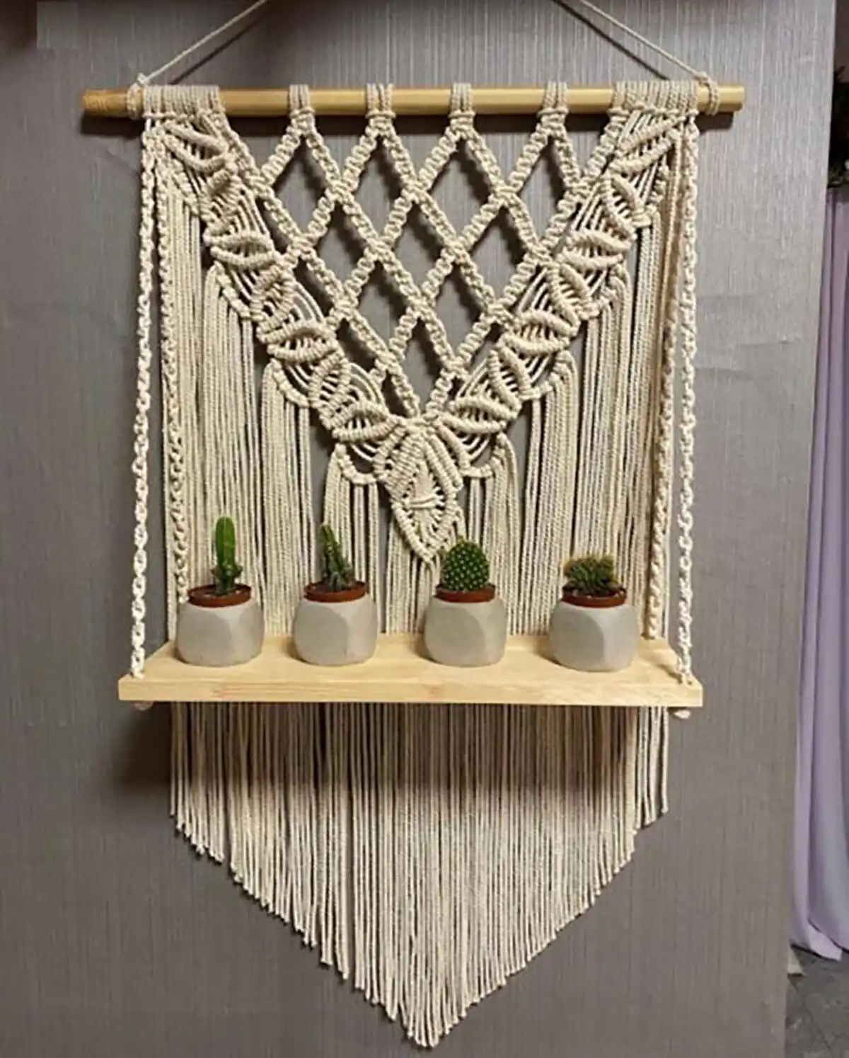 دیوار کوب مکرومه شیک