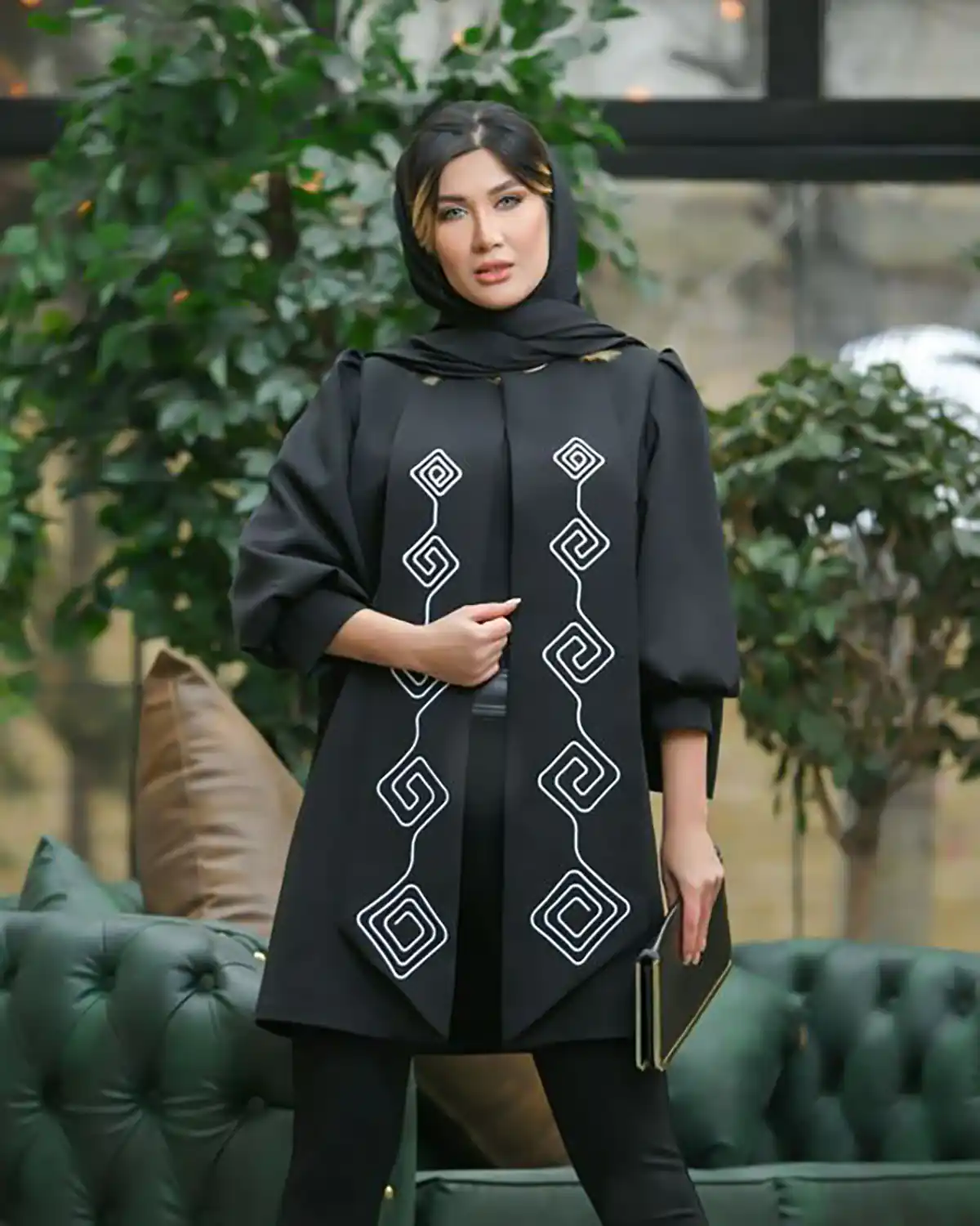 مدل مانتو مجلسی مشکی یونیک