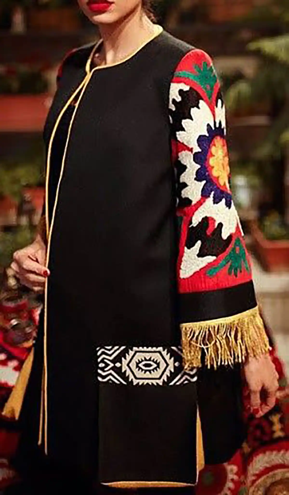 مدل مانتو سنتی مشکی