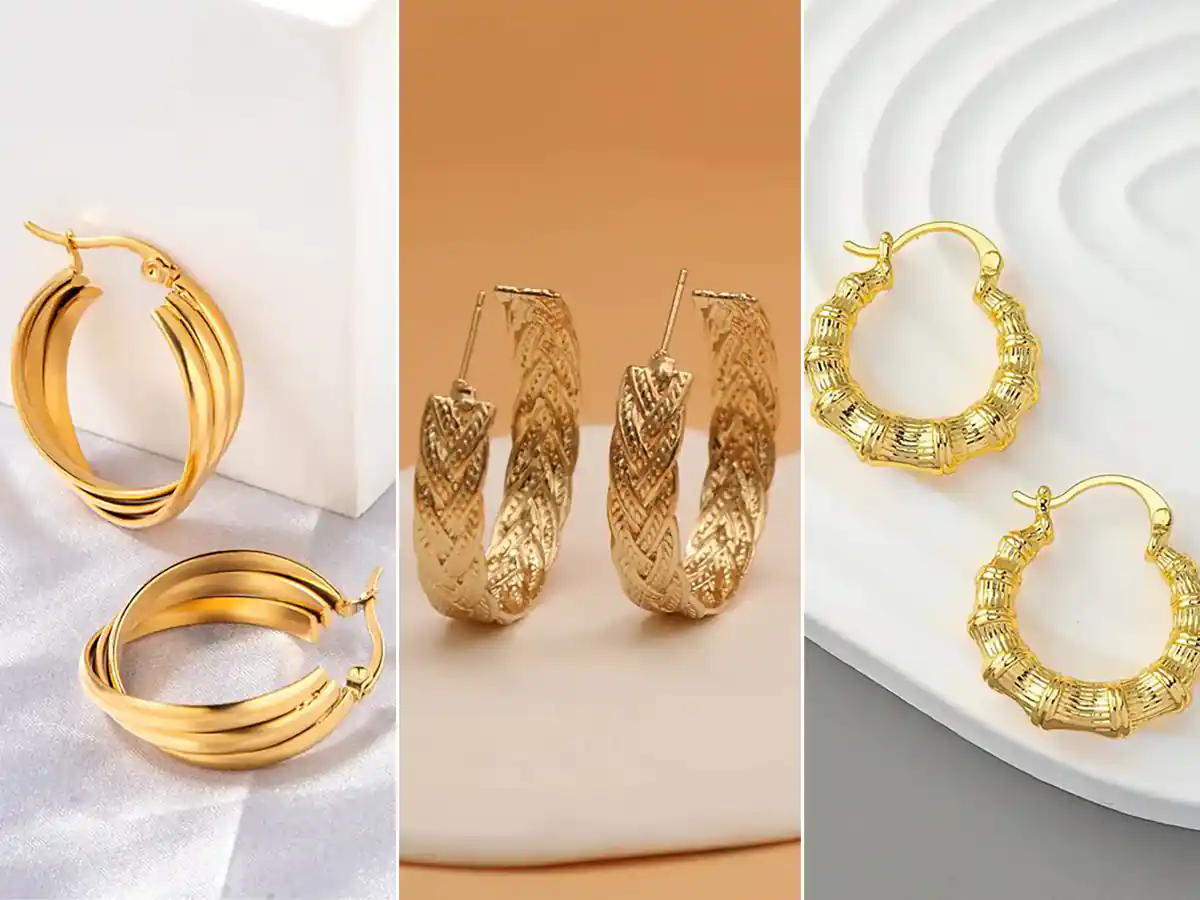 ۱۵ طرح گوشواره حلقه ای مدرن و خاص طلا؛ برای استایل‌های لوکس و خاص