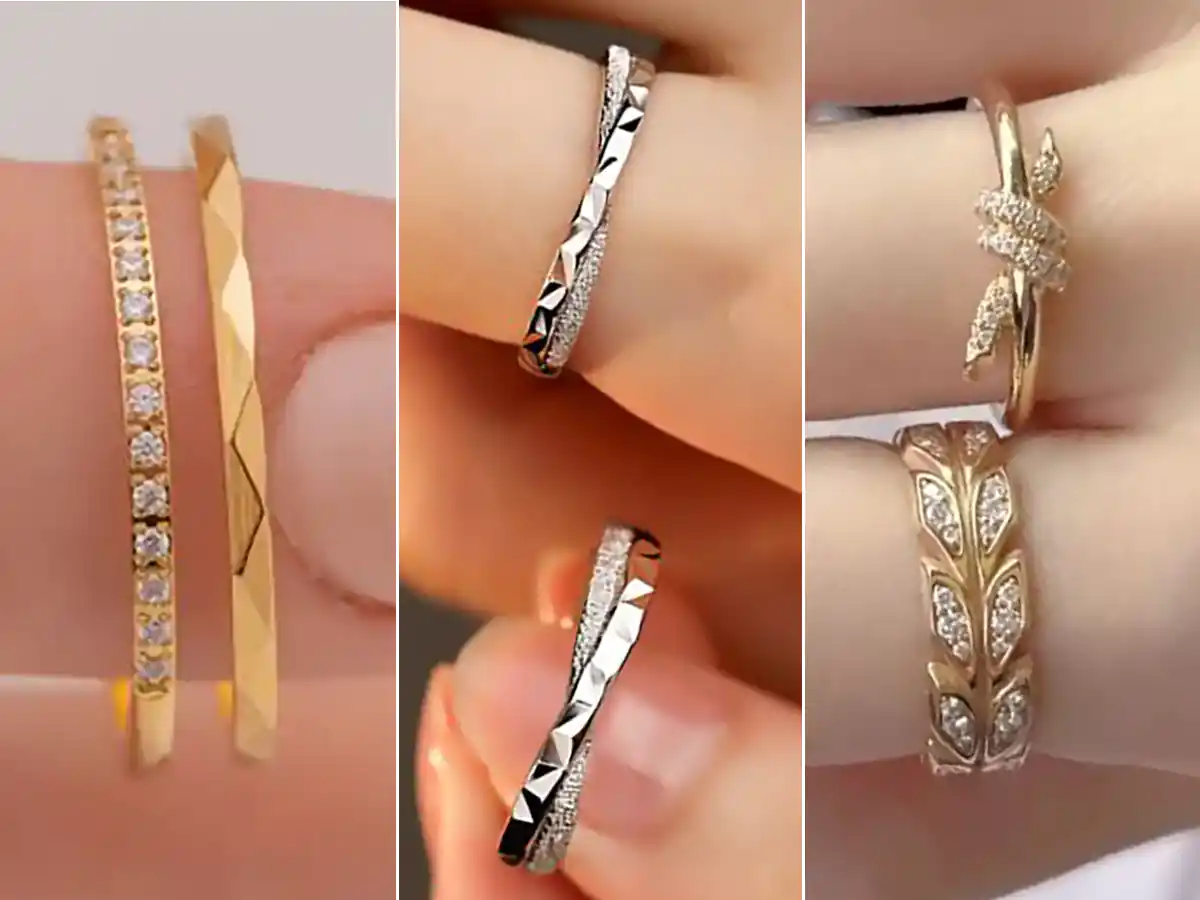 حلقه شیک و جدید طلا؛ ۱۵ مدل به‌روز برای زیبا کردن دستان شما