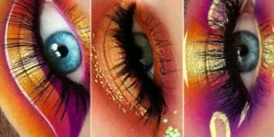 میکاپ نارنجی یونیک چشم؛ ۱۵ ایده جذاب برای ظاهری درخشان و متفاوت
