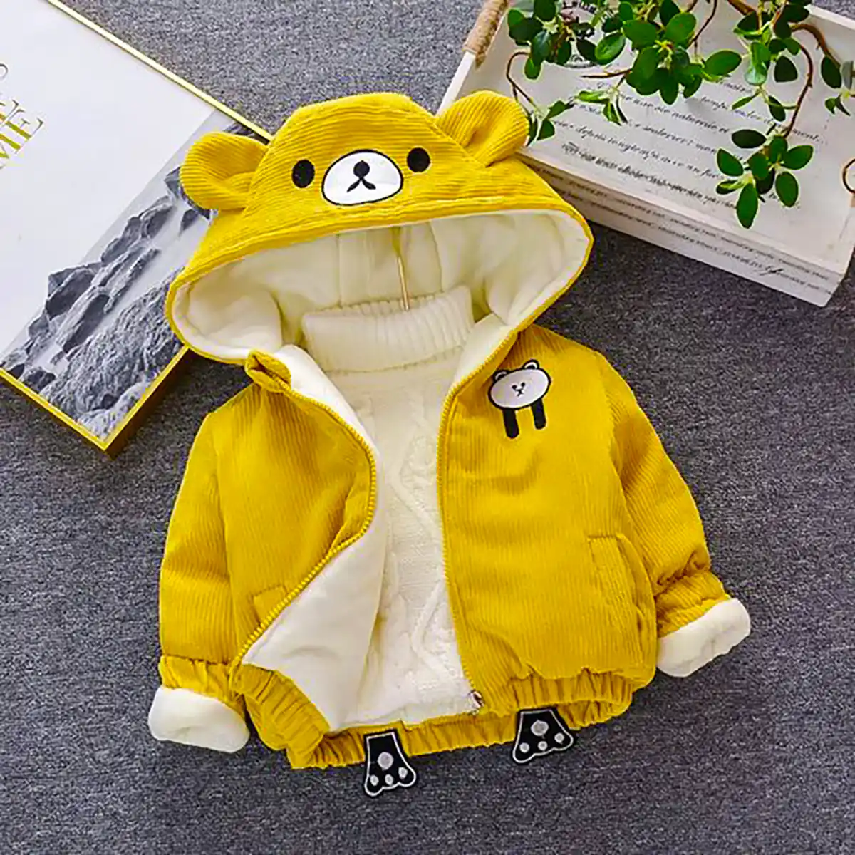 کاپشن مخمل فانتزی بچگانه