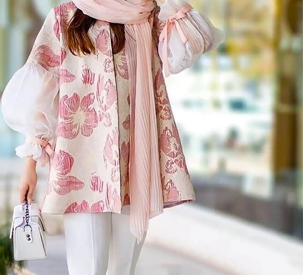 مانتو کتی ژاکارد جدید
