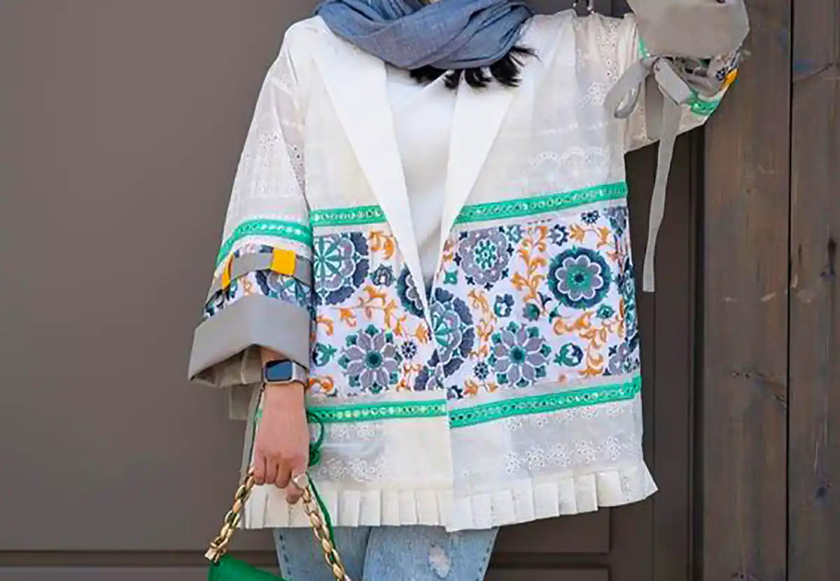 مانتو کتی ژاکارد جدید