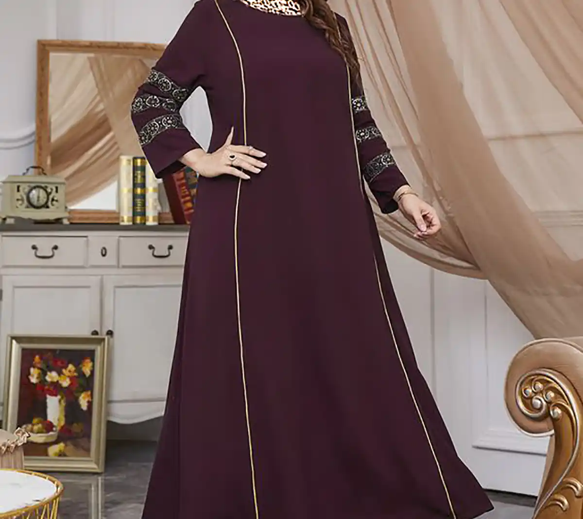 پیراهن بلند ساده و خیره‌کننده