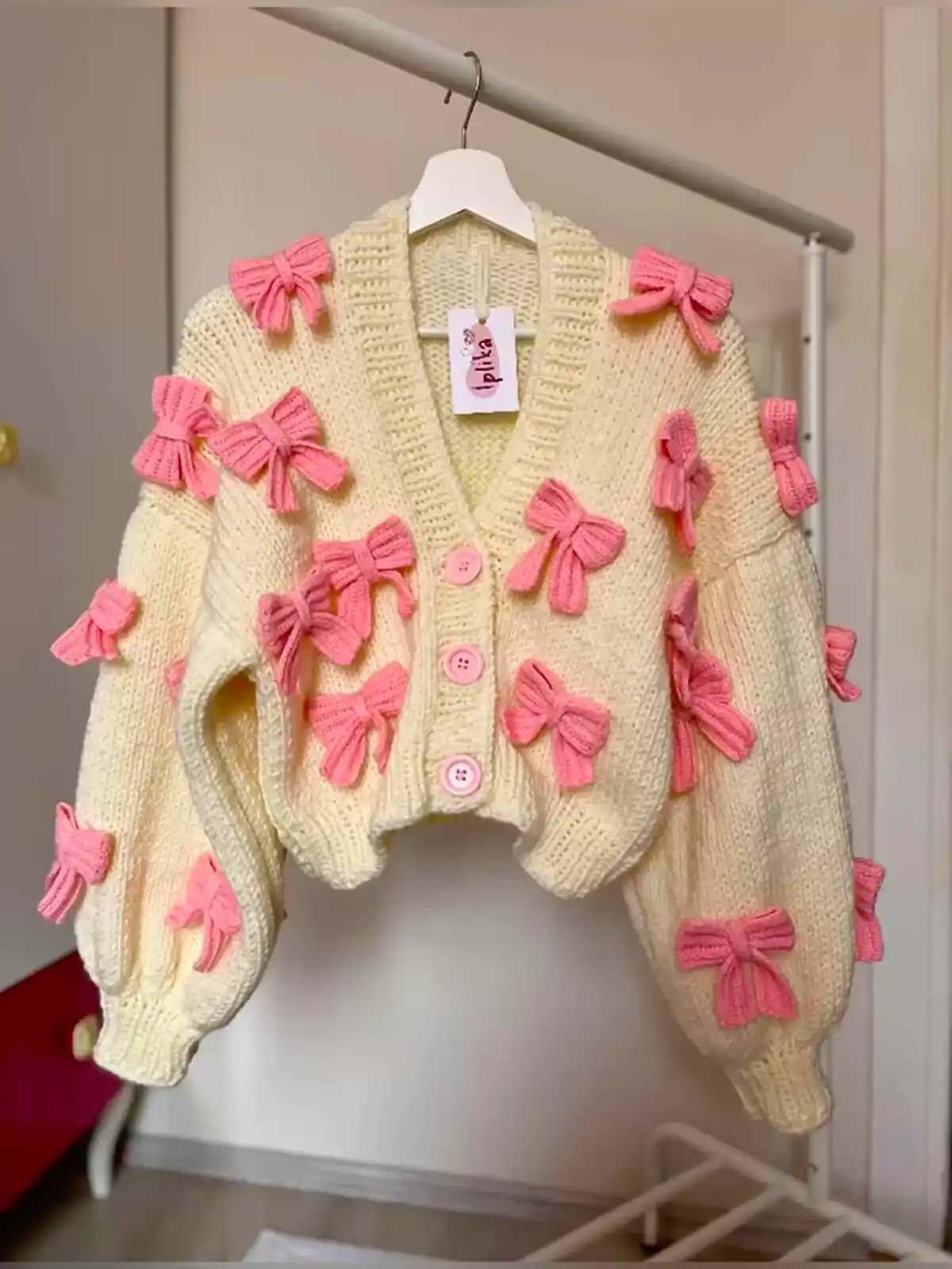 ژاکت بافتنی طرح برجسته ترندی