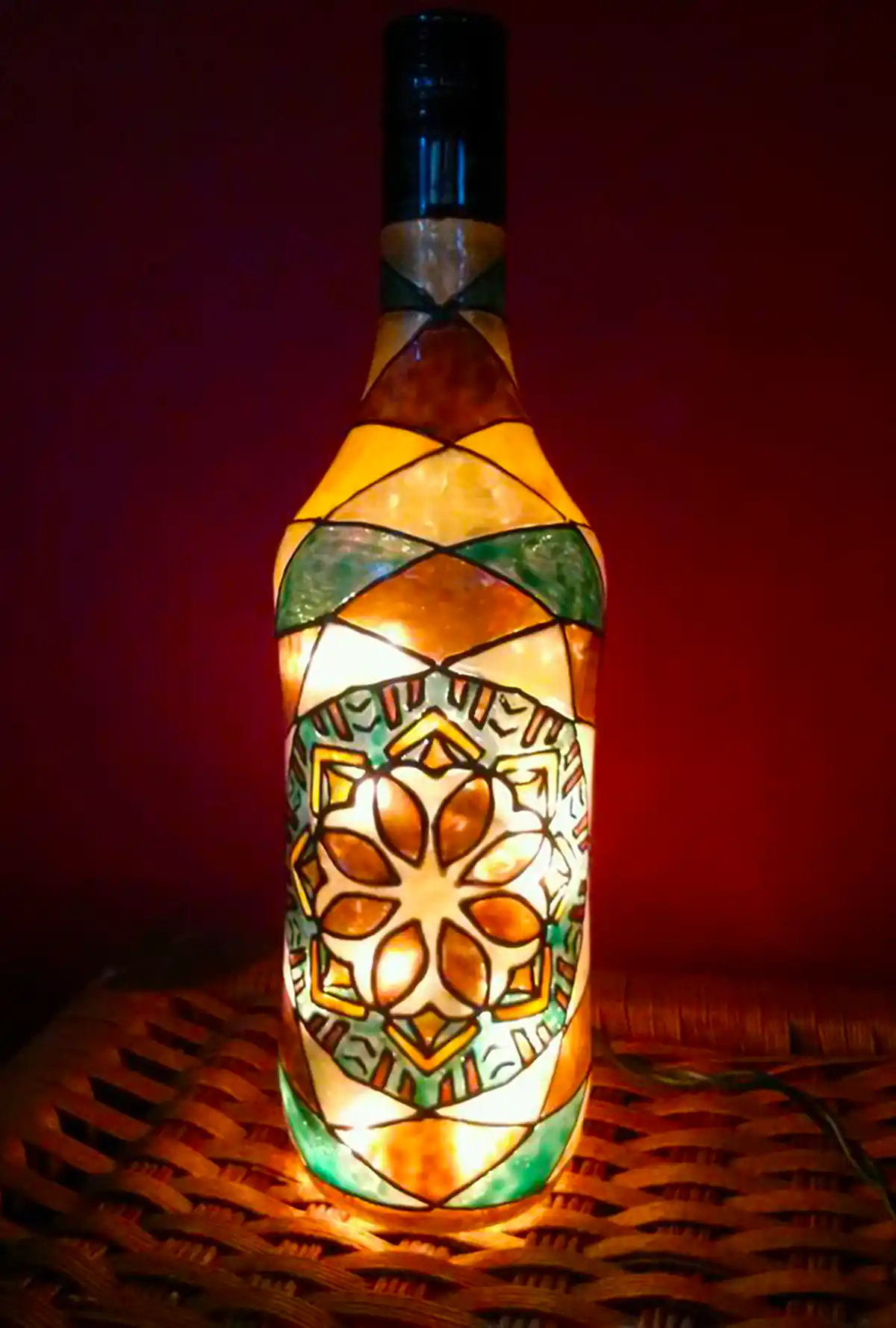 بطری دکوراتیو شب نما