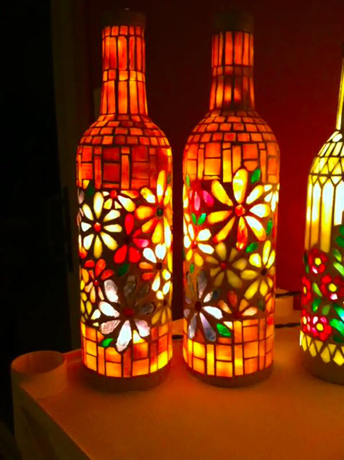 بطری دکوراتیو شب نما