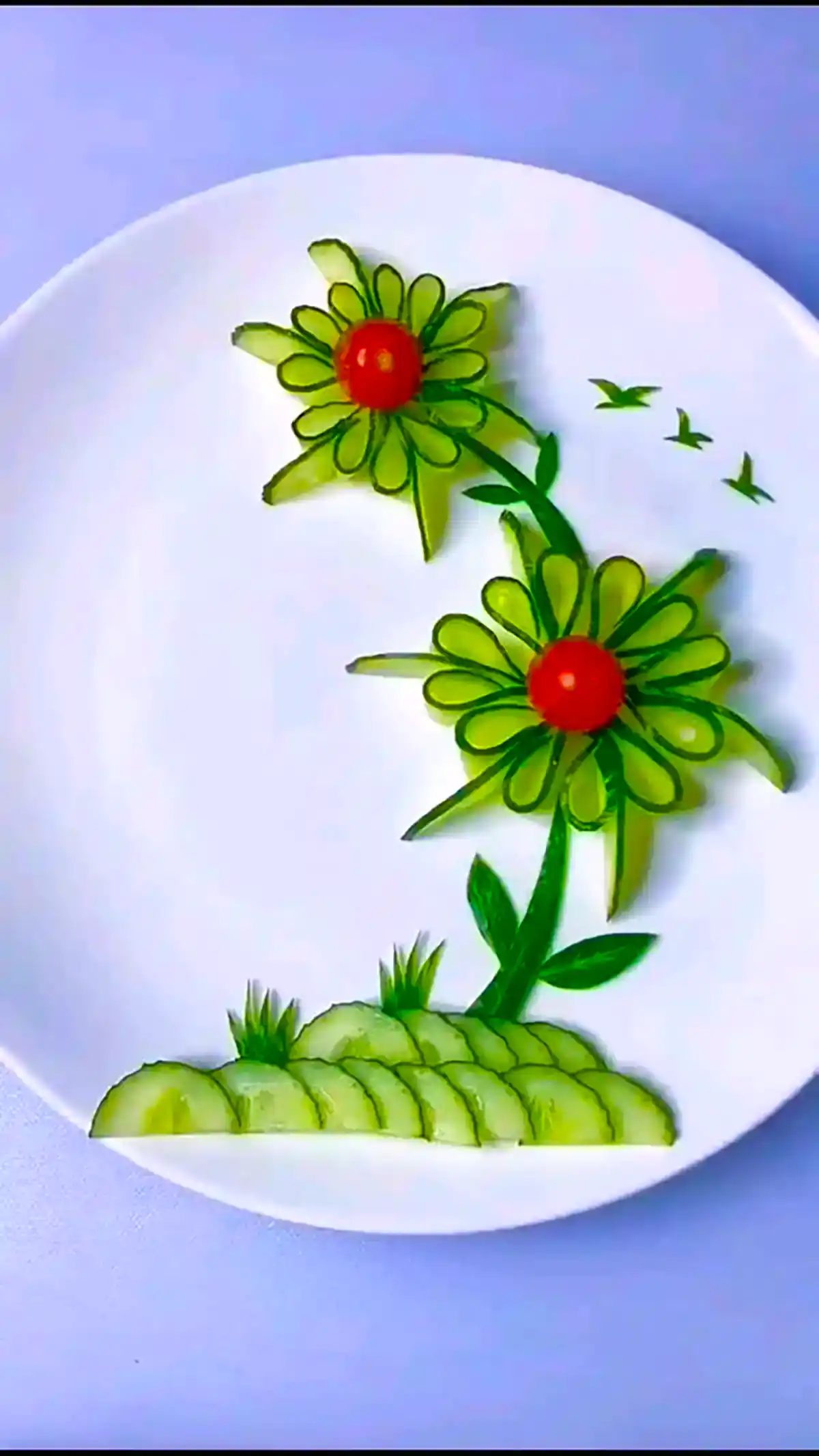 گارنیش جذاب بشقاب