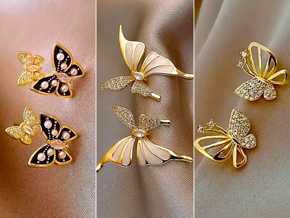 گوشواره میخی پروانه زیبا؛ راهی ساده برای افزودن جذابیت به تیپ شما