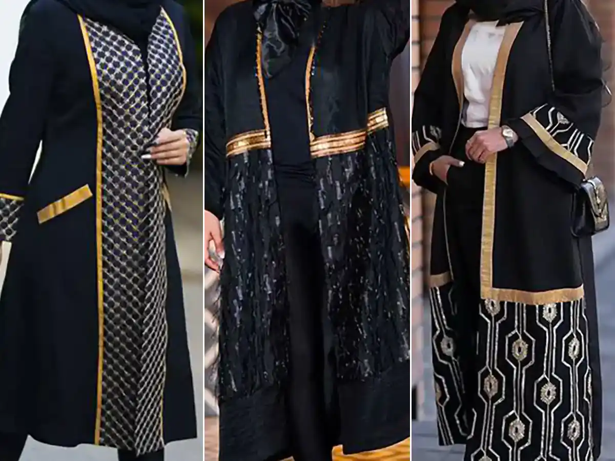 ۱۵ مدل مانتو مجلسی لاکچری مشکی؛ استایلی شیک برای مجالس خاص