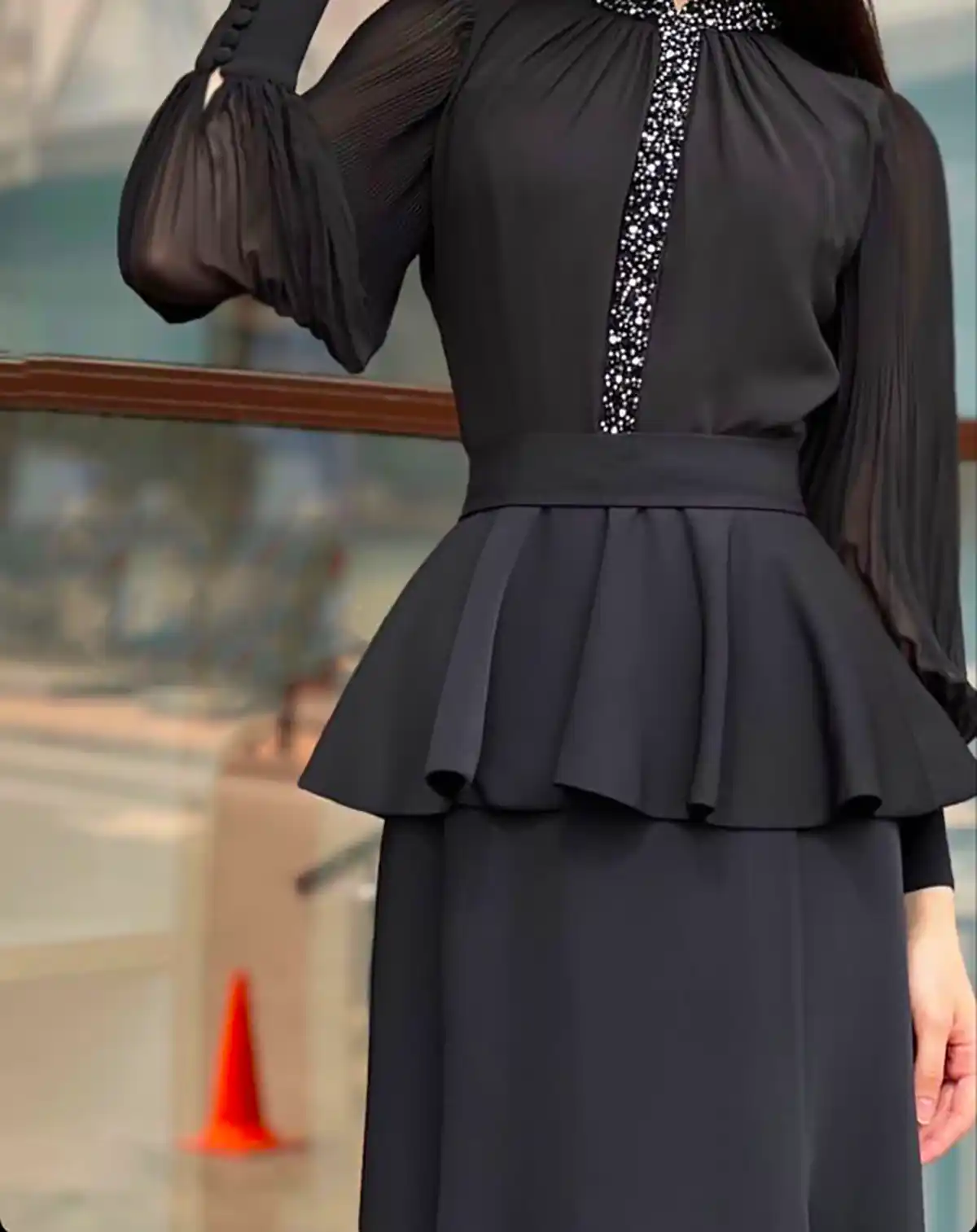 شومیز مشکی ساده شیک