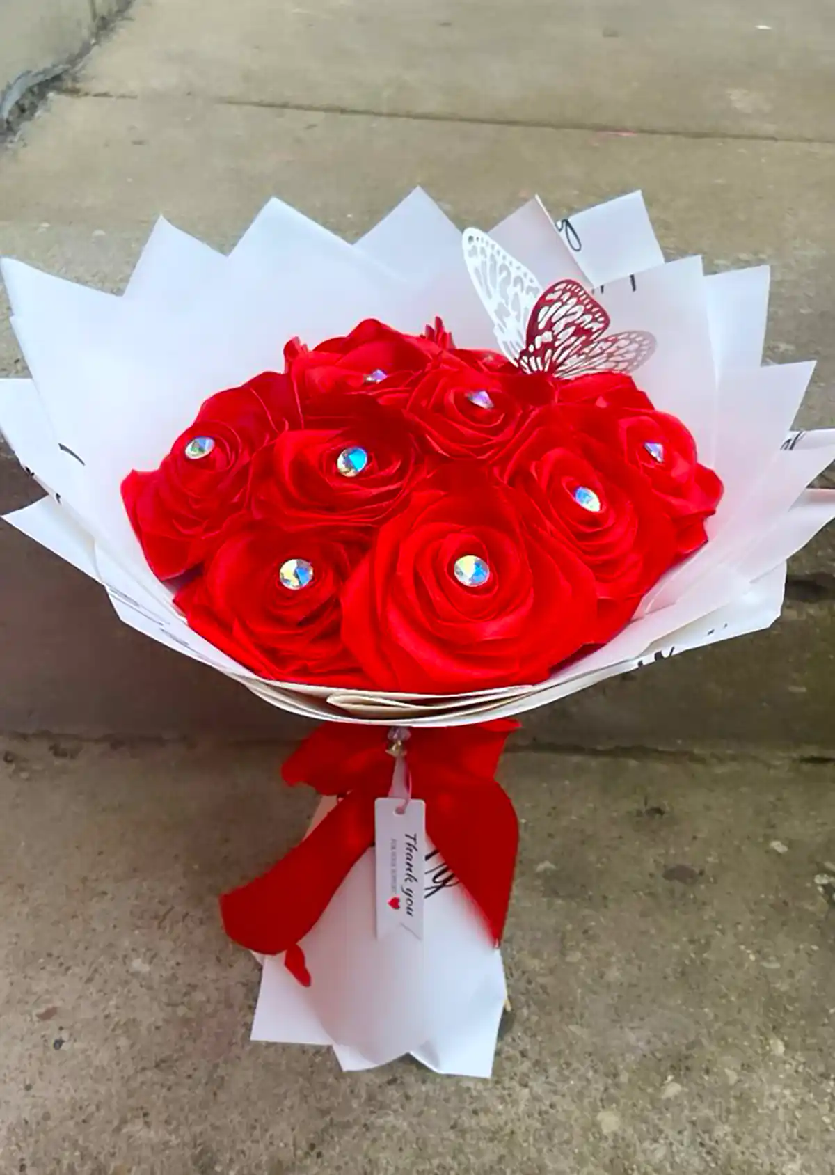 باکس گل رز ربانی لاکچری زیبا