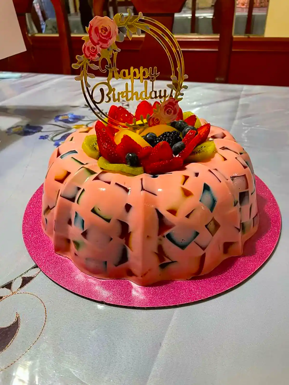 کیک ژله ای تیکه ای
