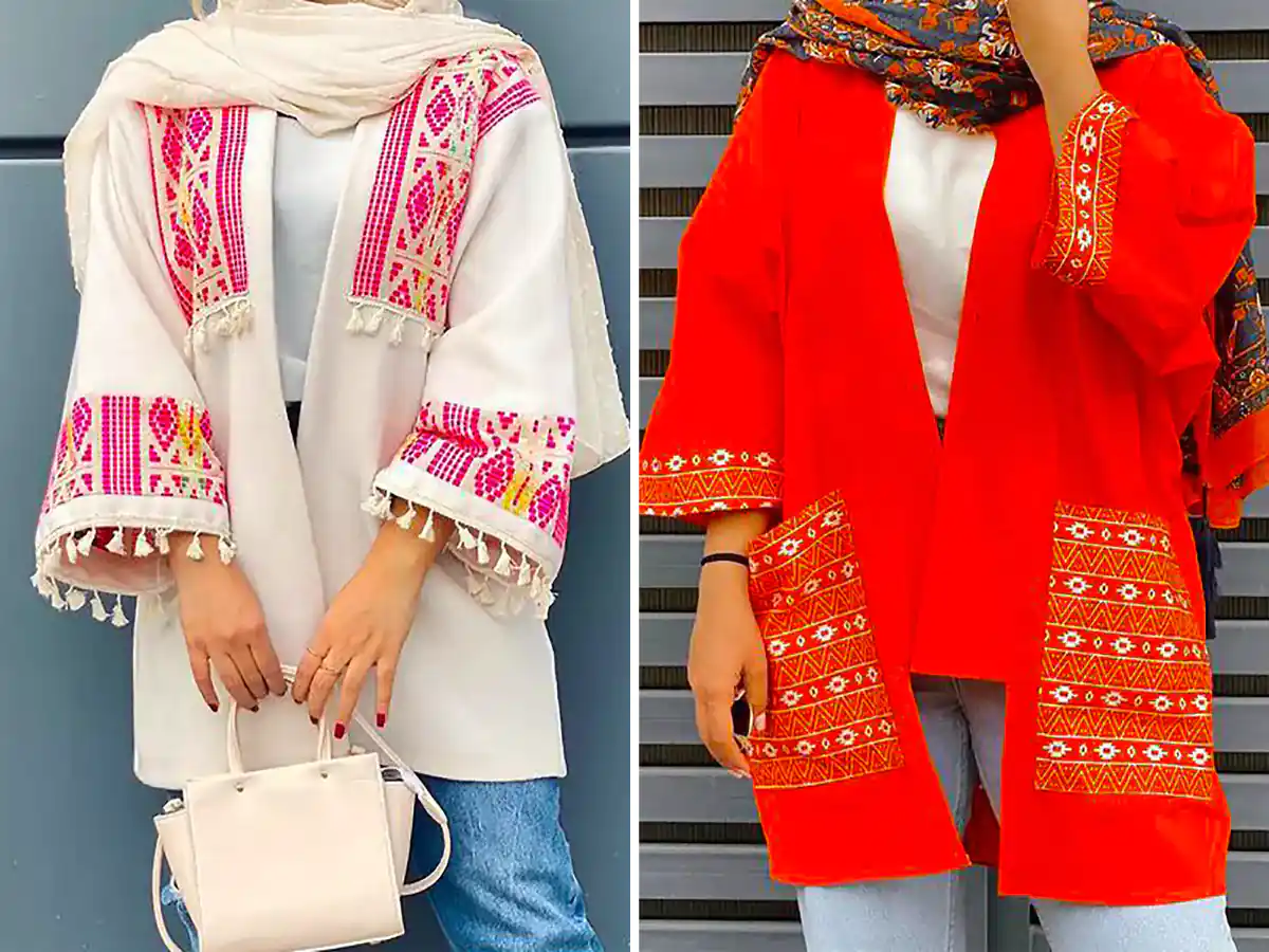مانتو بهاره سوزن دوزی؛ ۱۵ مدل شیک و خاص برای یه استایل متفاوت توی بهار