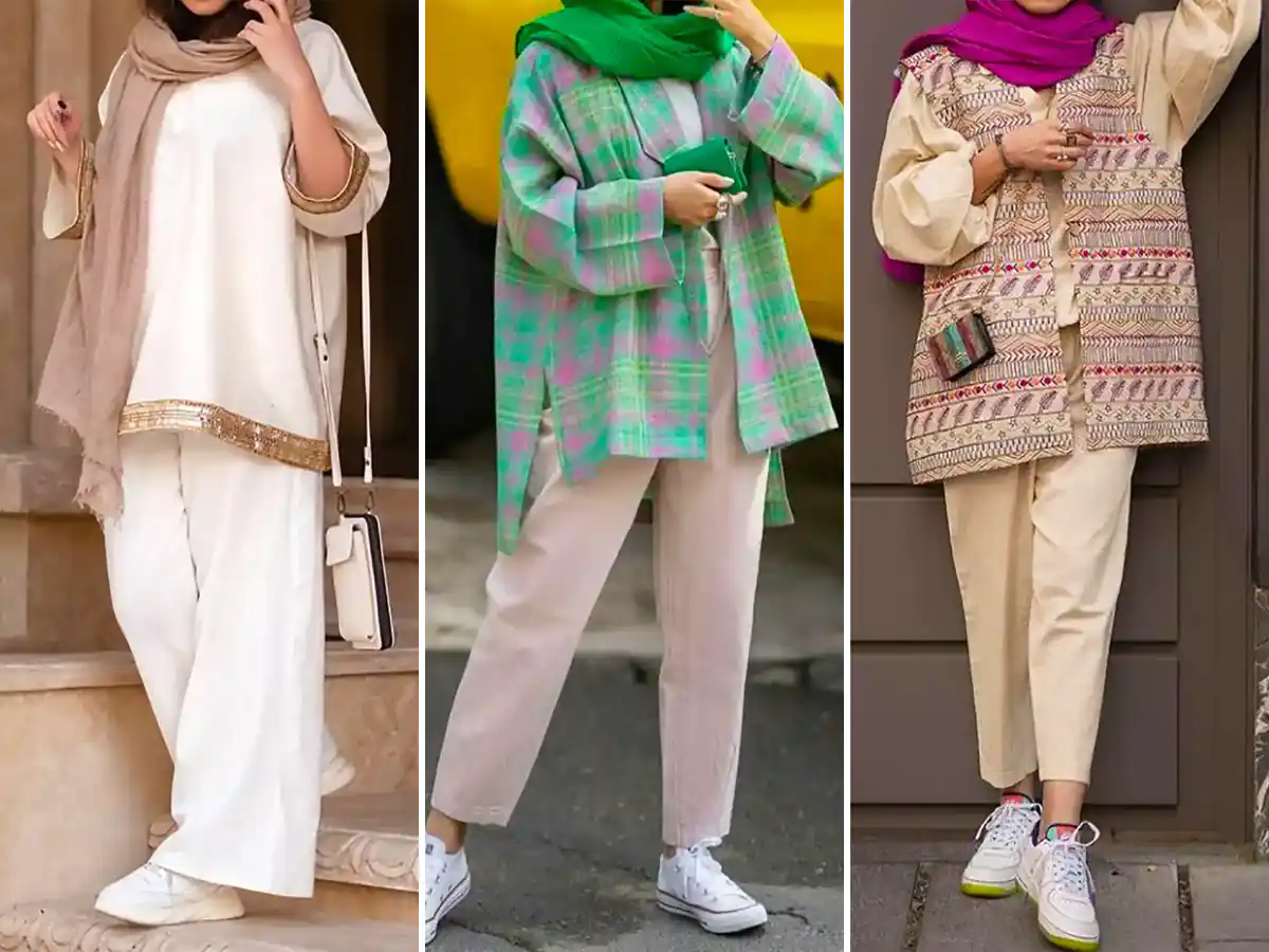 مانتو شلوار پارچه ای شیک؛ کالکشن ۱۵ ست محبوب در استایل اداری و مهمانی