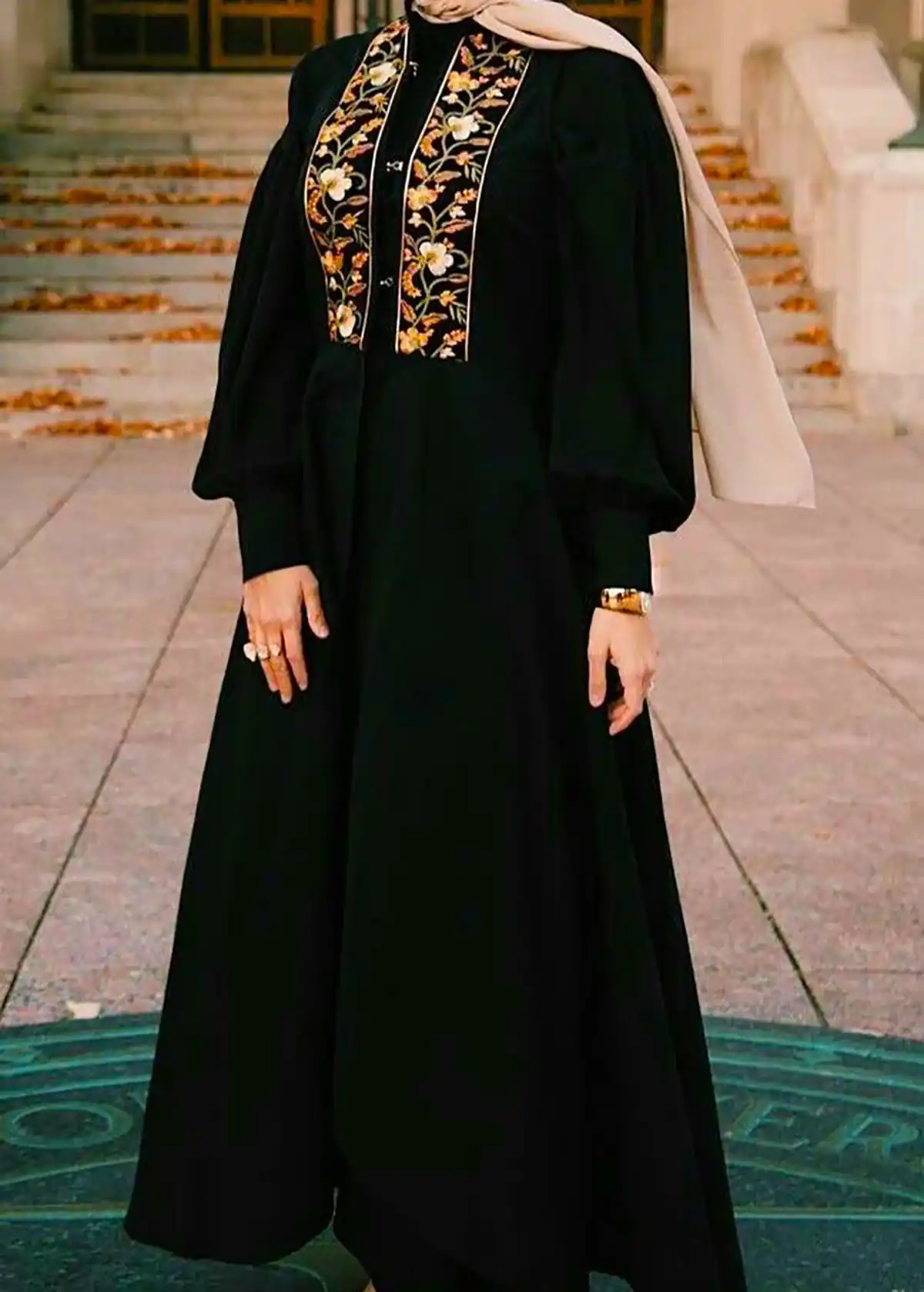 مانتو بلند مشکی ترند