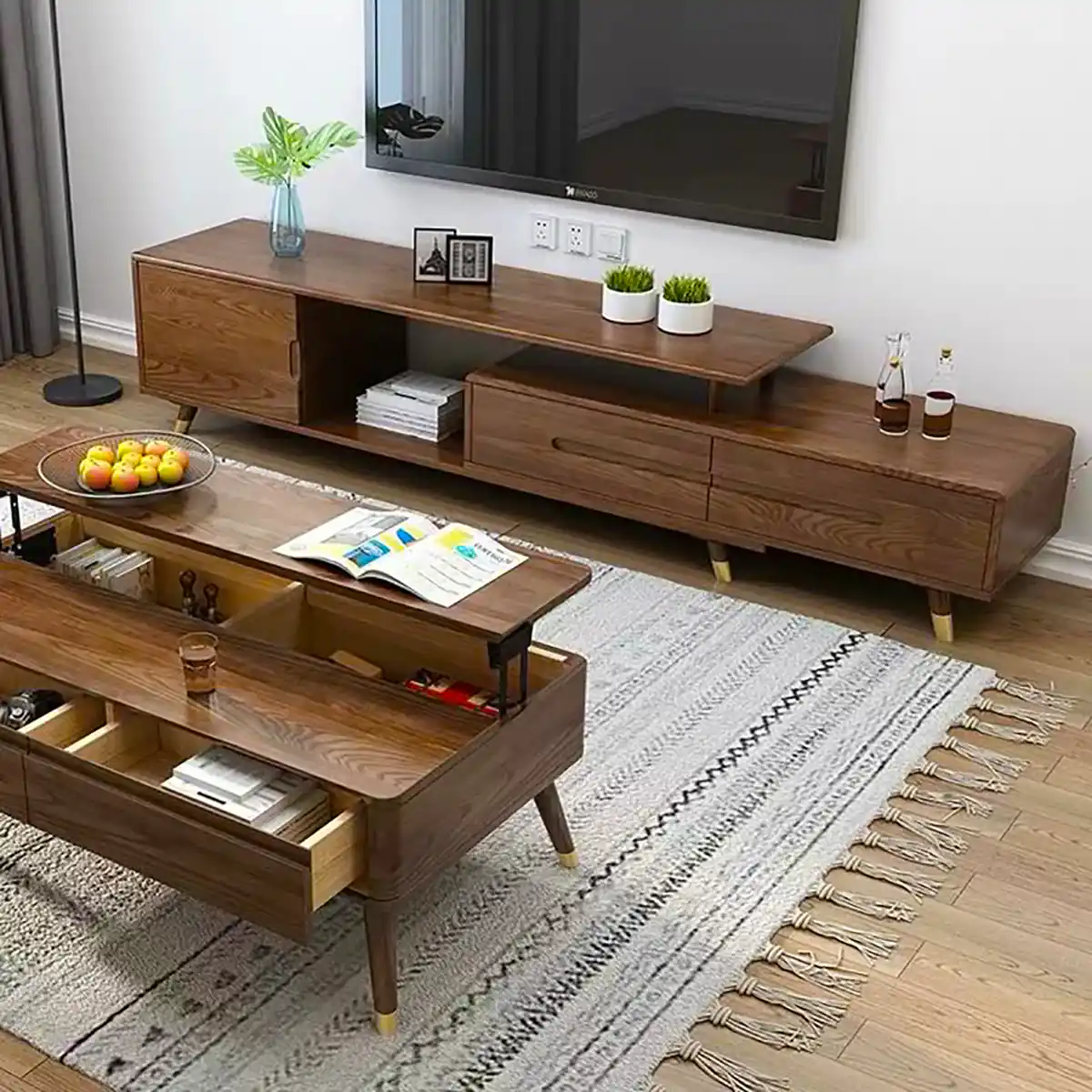 میز tvقهوه ای شیک
