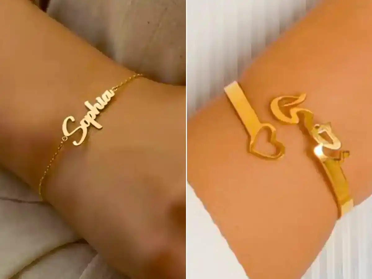 دستبند طلا اسم خاص؛ ۱۵ مدل محبوب برای ست کردن با استایل روزمره