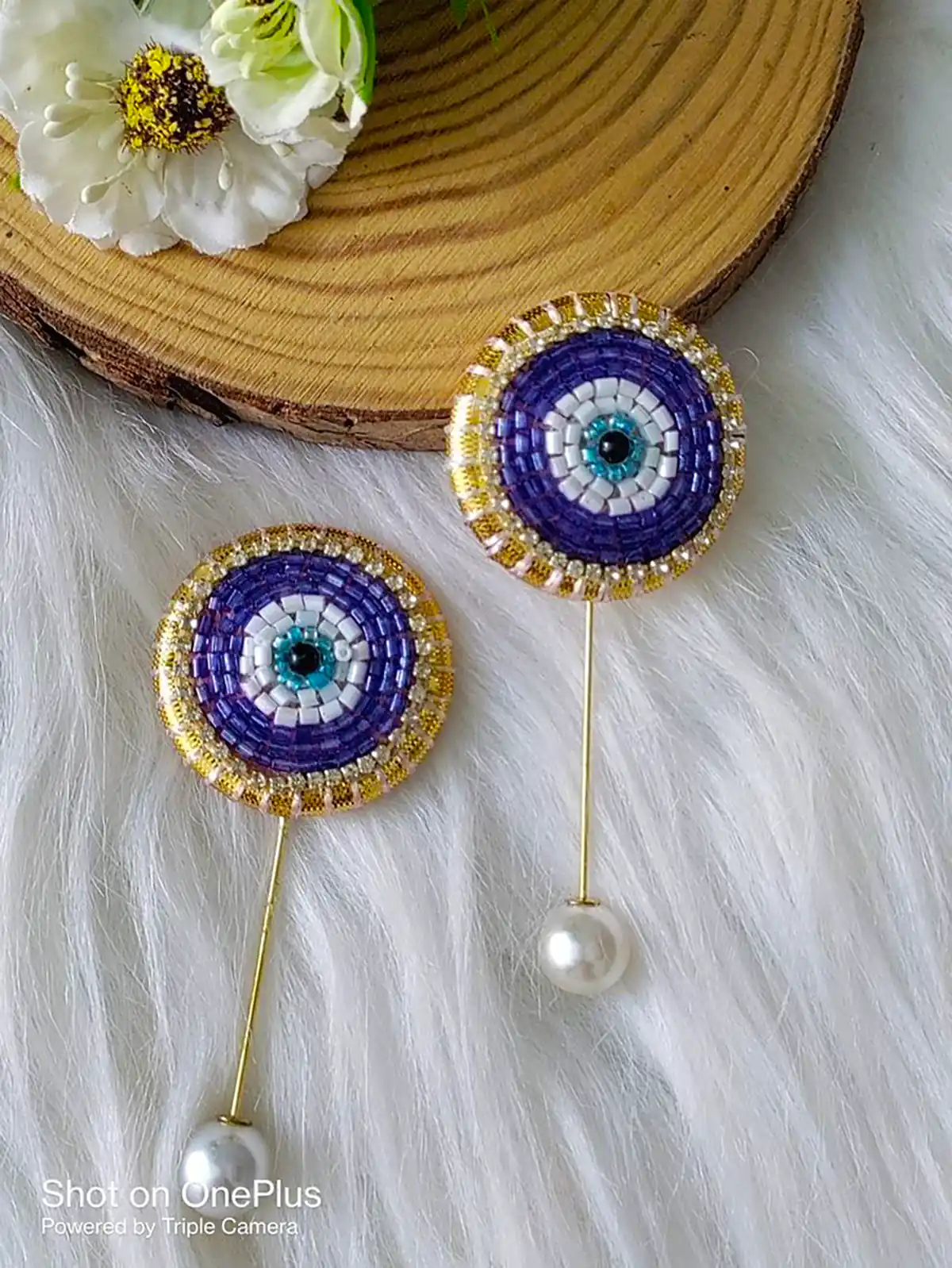 گوشواره چشم نظر دستساز