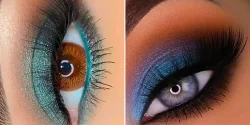 میکاپ آبی چشم؛ ۱۵ عکس جذاب برای آرایش چشم خیرهکننده