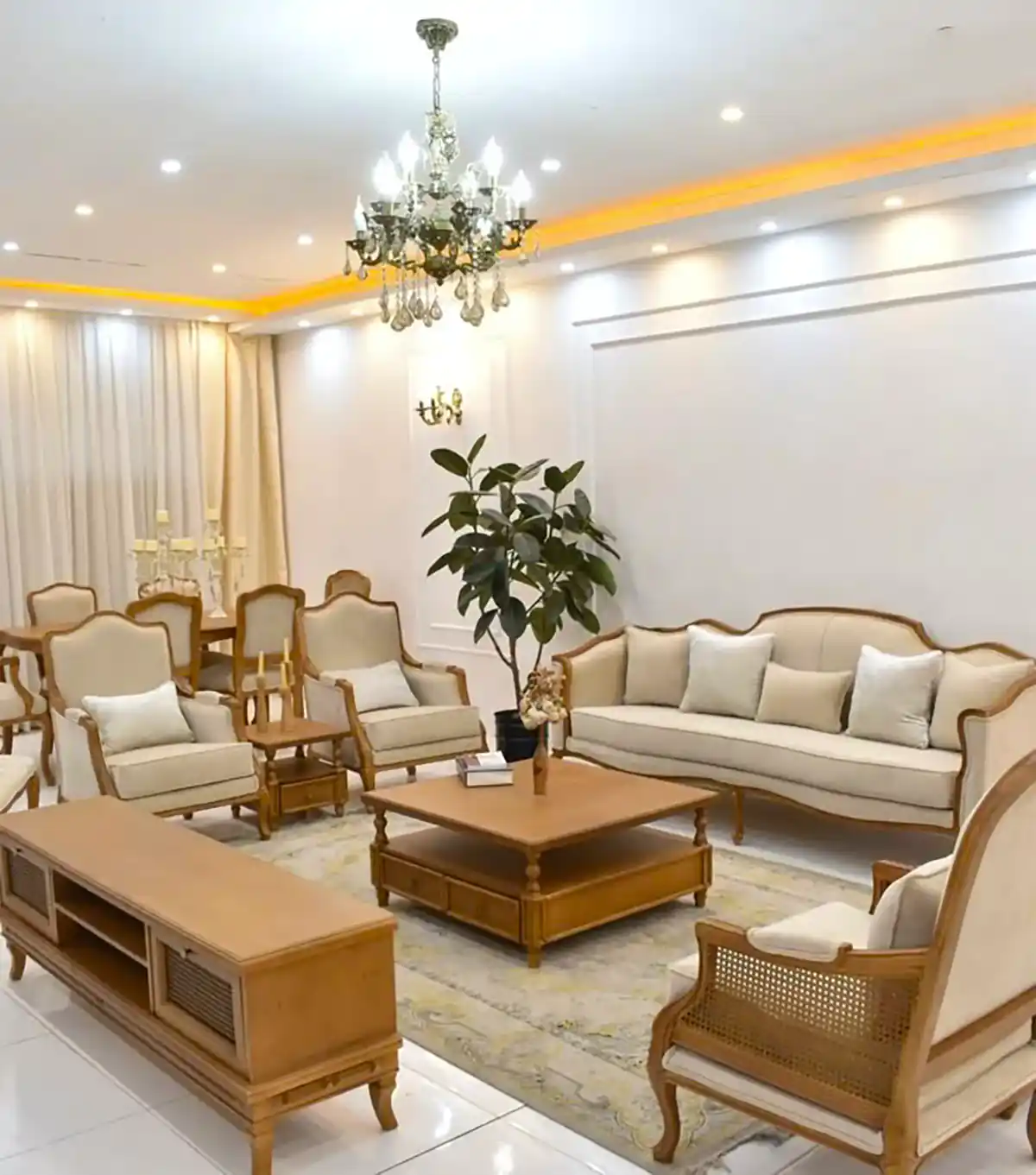 چیدمان مبل در پذیرایی