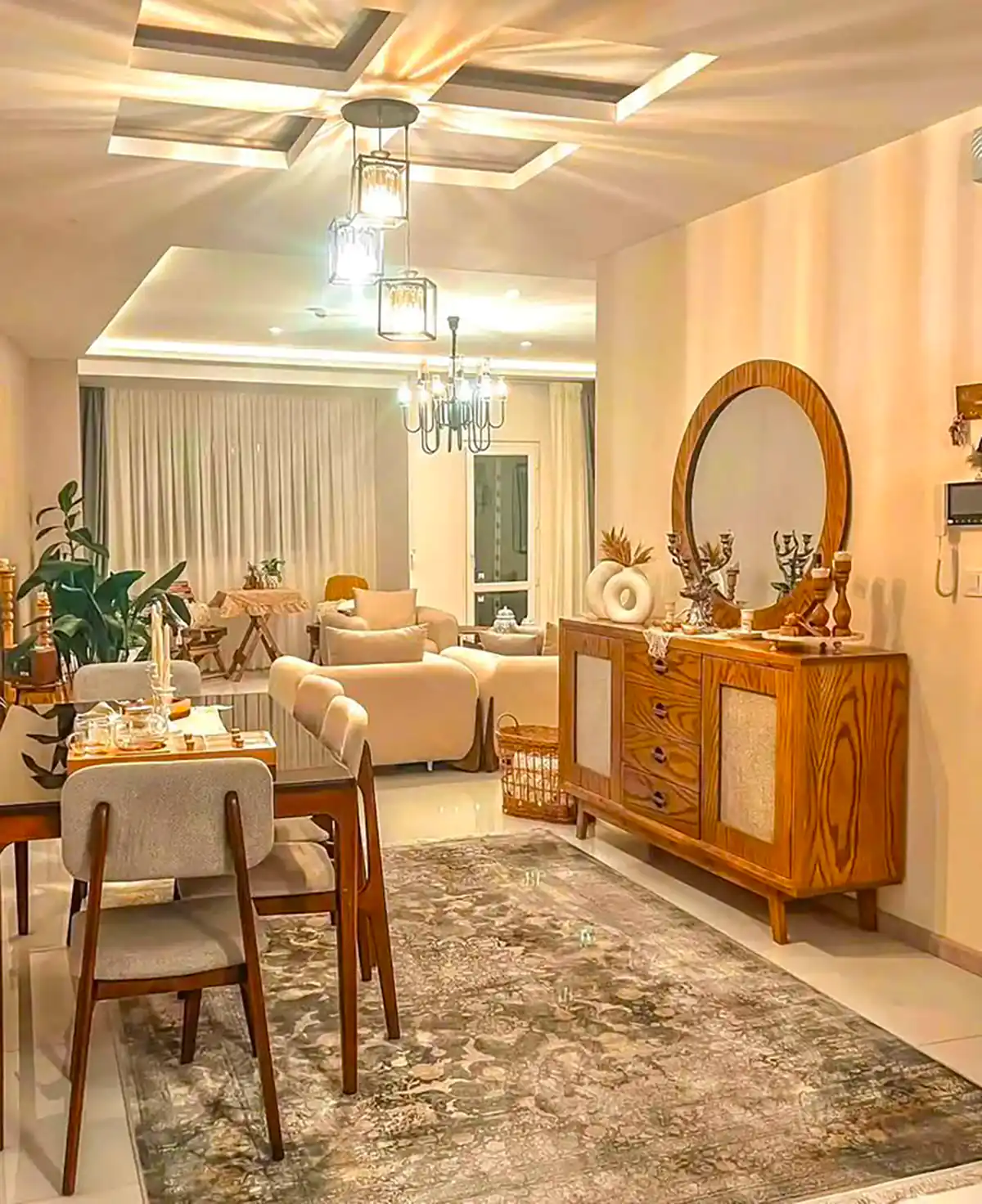 چیدمان مبل در پذیرایی