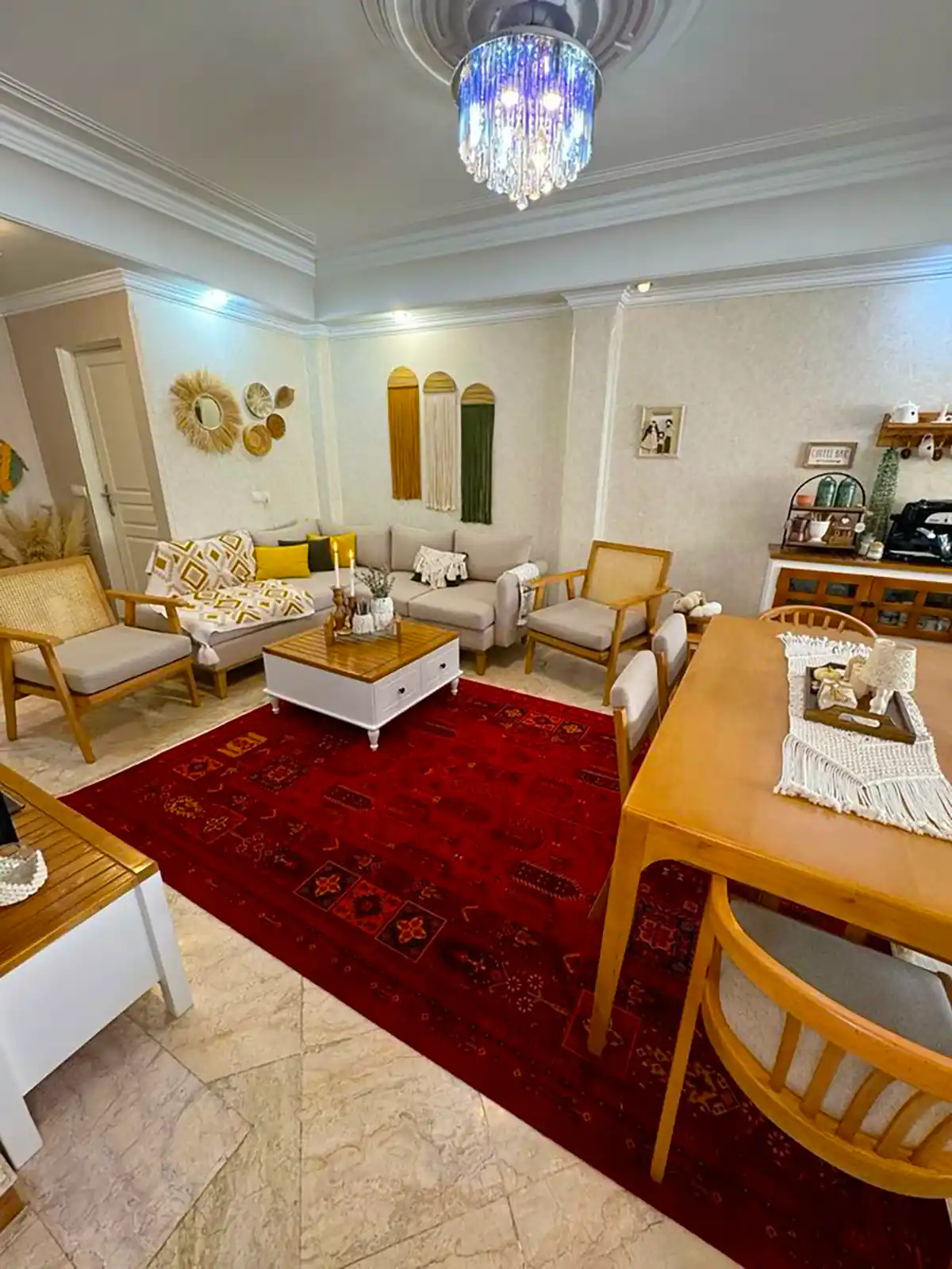 چیدمان مبل در پذیرایی