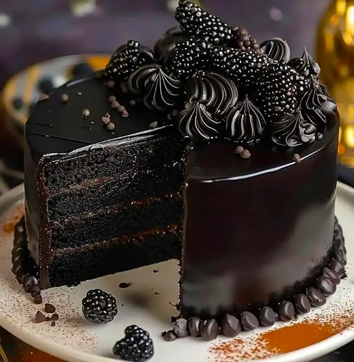 دیزاین کیک شکلاتی