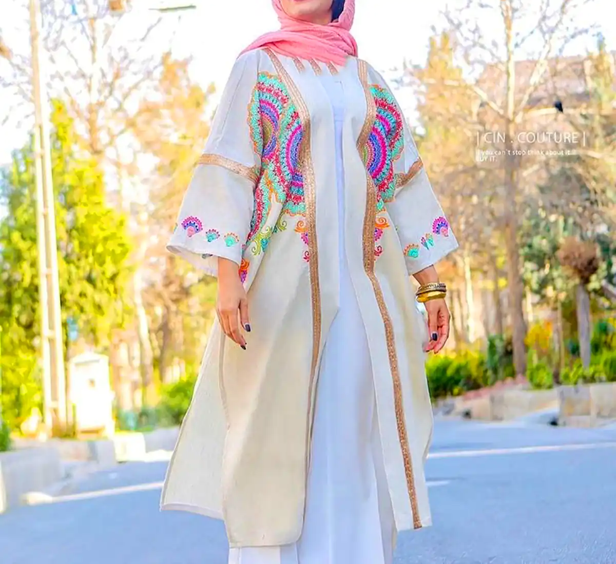 مانتو رنگی شیک و ترند