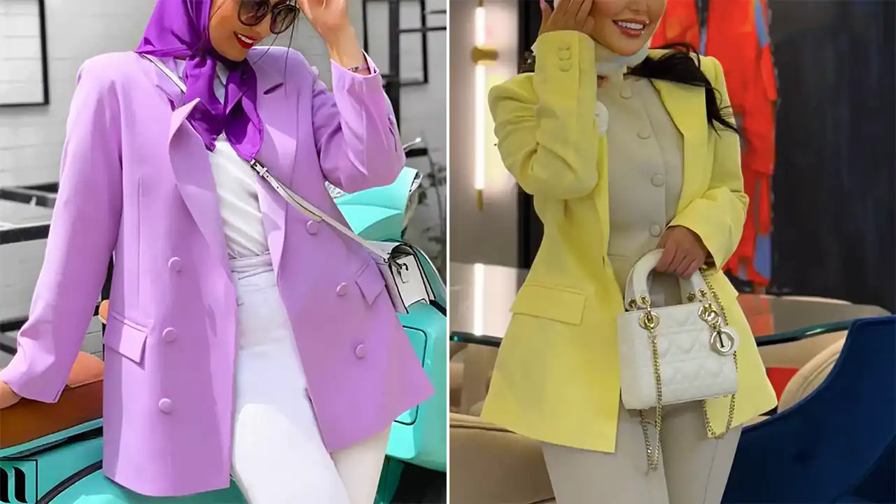 کت بلیزر پاستیلی دخترانه