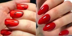 لاکژل قرمز شیک؛ ۱۵ عکس خاص جدیدترین ترندهای طراحی ناخن زنانه ۱۴۰۴