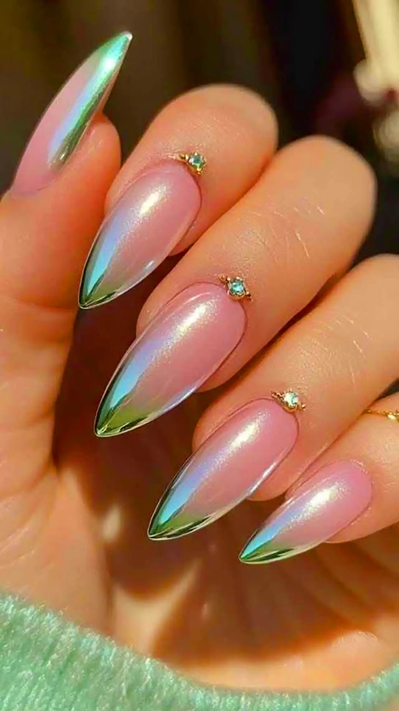 طراحی ناخن آمبره شیک