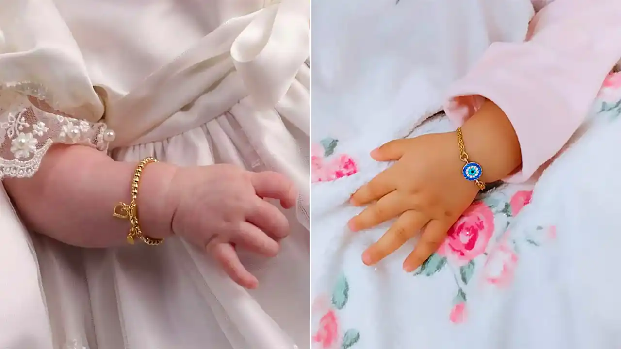 دستبند طلا نوزادی