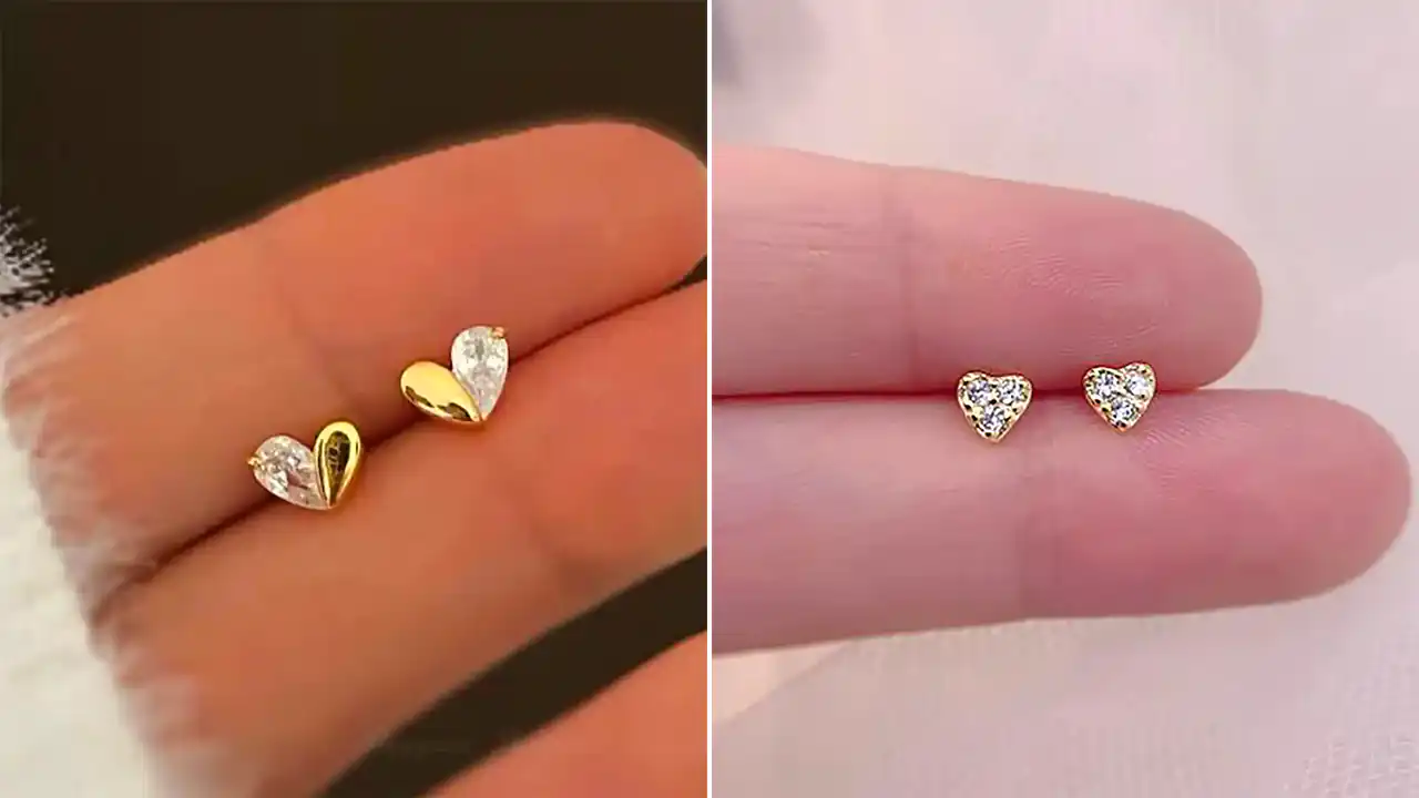 گوشواره ظریف شیک طلا؛ ۱۵ عکس شیک با طراحی مینیمال و مدرن