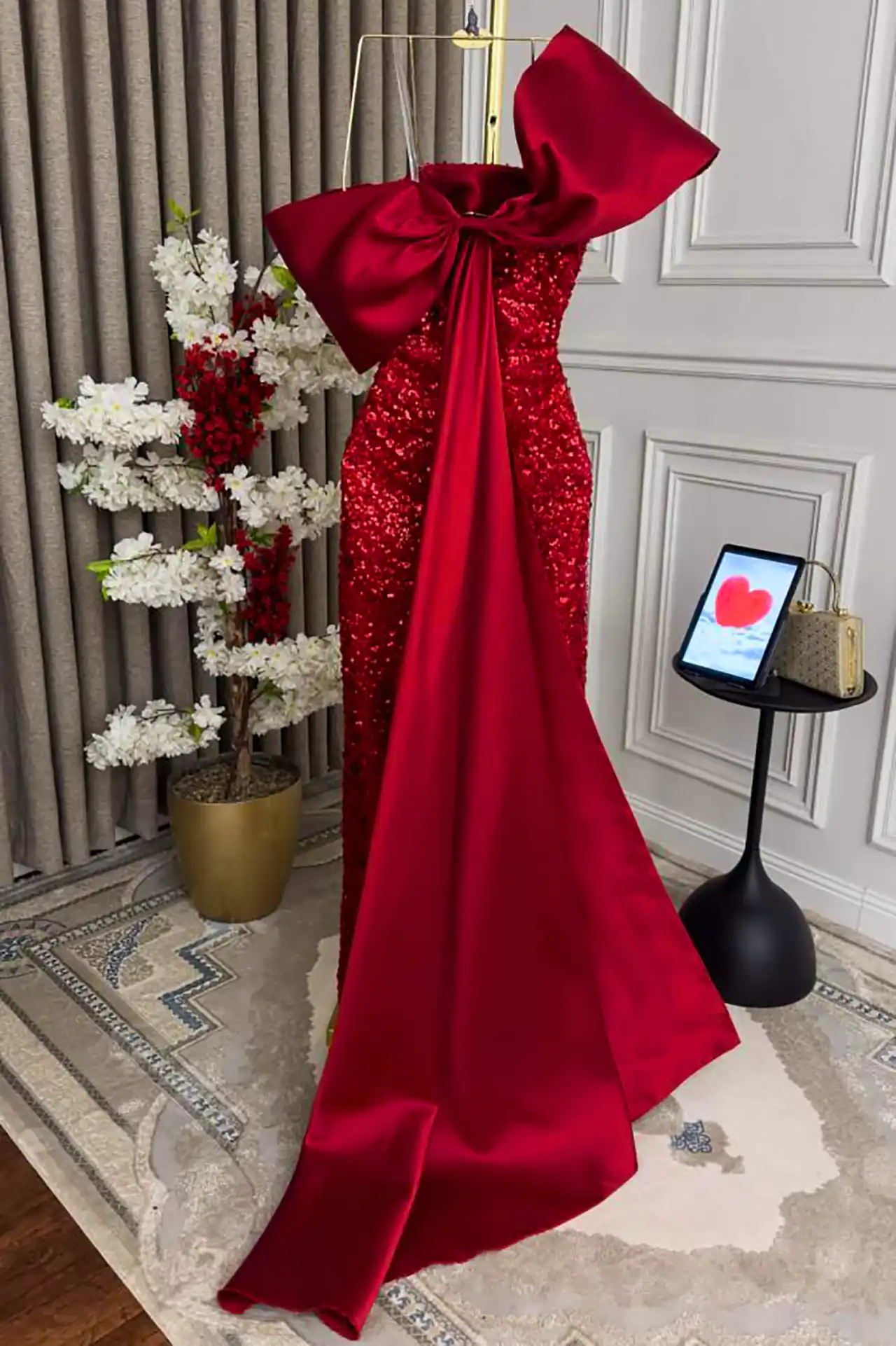 لباس مجلسی قرمز زنانه