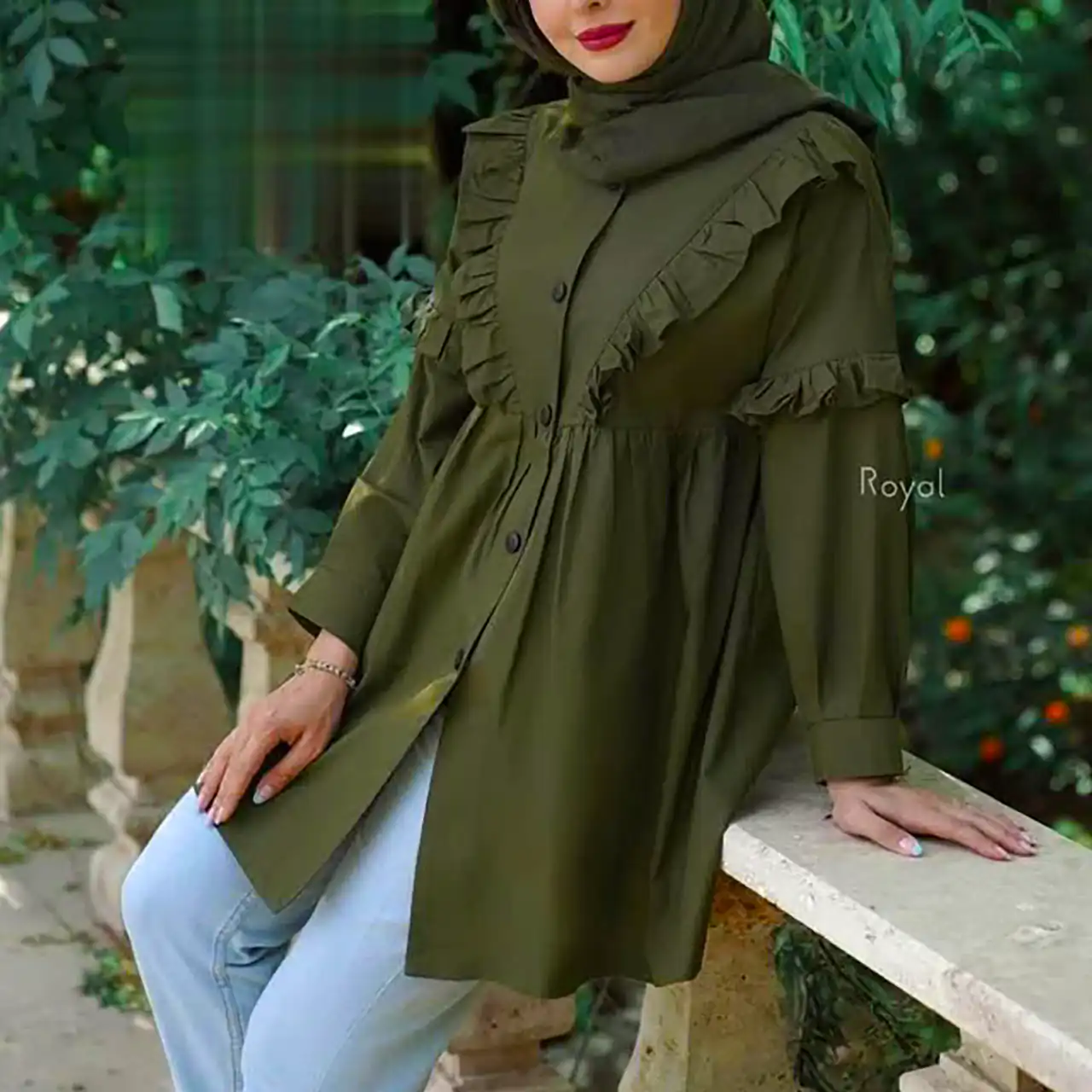مانتو پاییزه ساده