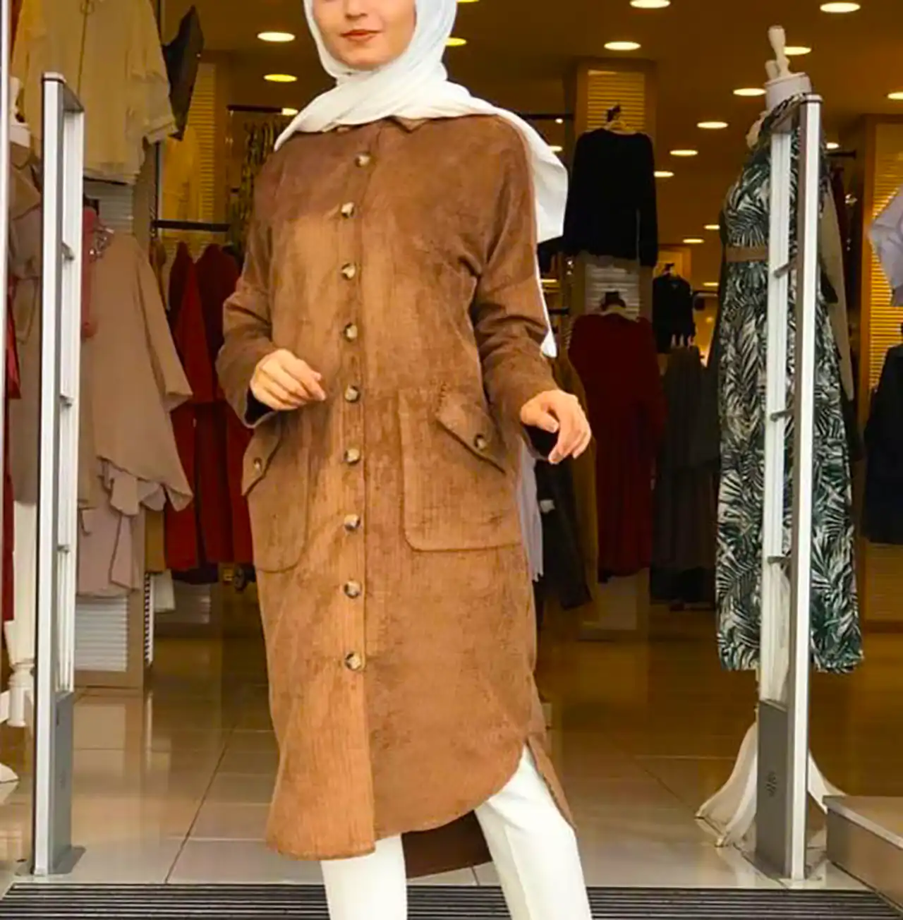 مانتو پاییزه ساده