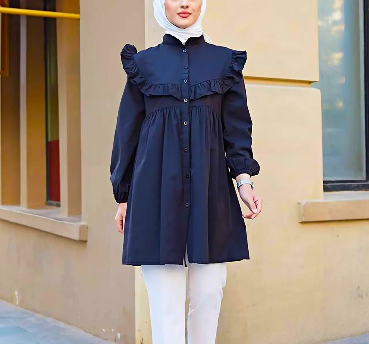 مانتو پاییزه ساده