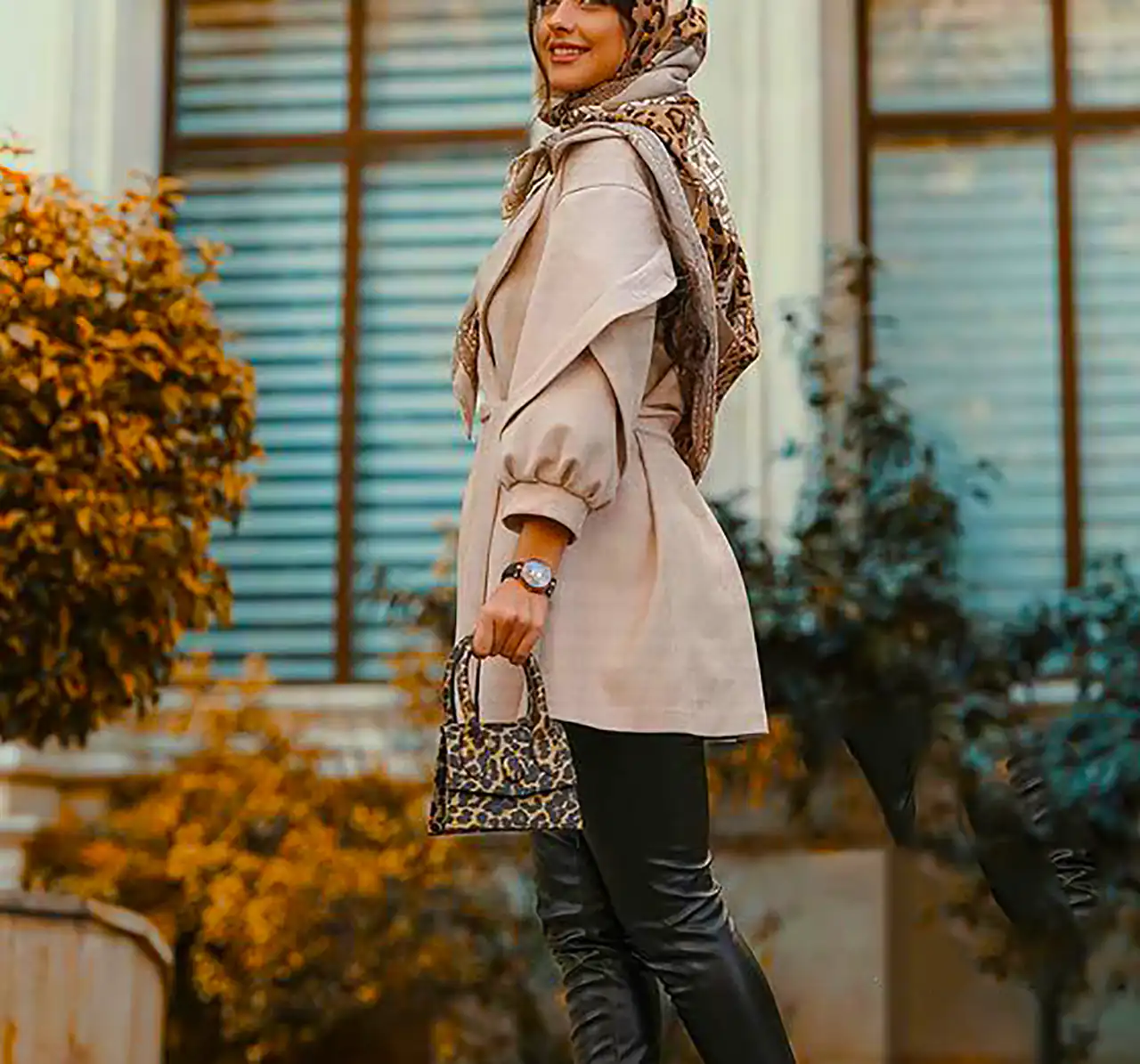 مانتو پاییزه ساده