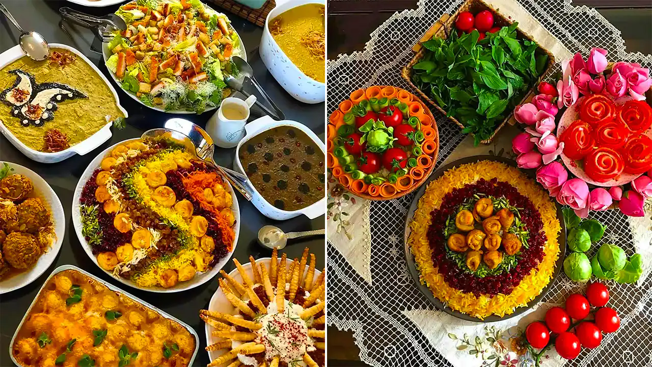 دیزاین غذا برای مهمانی؛ ۱۵ مدل جذاب مناسب سفره‌های مهمانی با چیدمان خاص