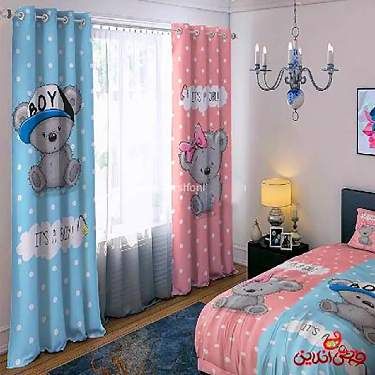 پرده پانچ برای اتاق کودک
