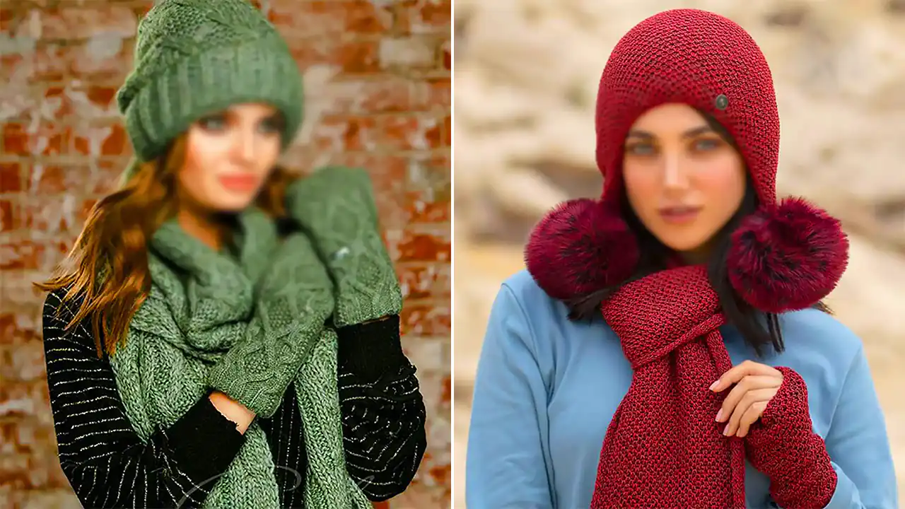 ست شال و کلاه زنانه شیک؛ ۱۵ مدل کلاسیک فوق‌العاده برای تیپ روزمره و شیک‌پوشی