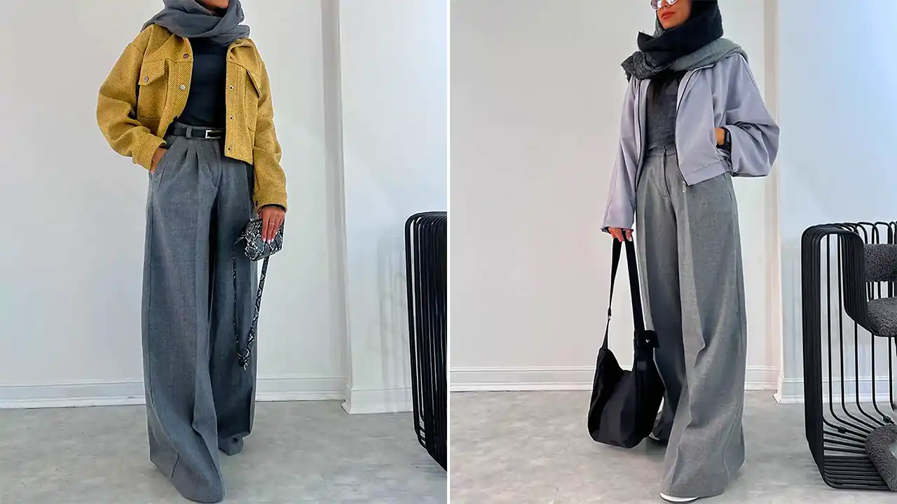 شلوار بگ فوتر زنانه؛ ۱۵ عکس الهام‌بخش جذاب برای تیپ روزمره راحت و شیک