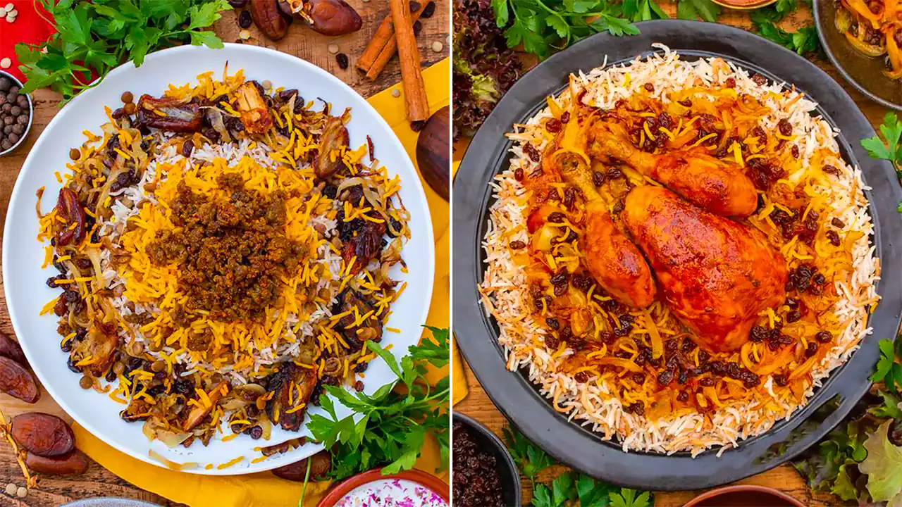 تزیین روی برنج برای مهمانی؛ ۱۵ مدل خاص و مجلل برای سفره‌های ایرانی