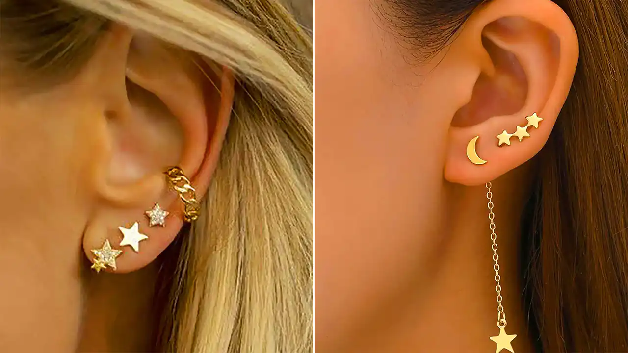 گوشواره طلای ظریف و مینیمال؛ ۱۵ عکس دوست داشتنی برای انتخابی ساده شیک