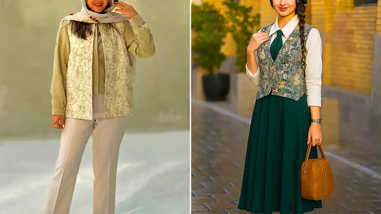 جلیقه سوزن دوزی لاکچری؛ ۱۵ عکس الهام بخش با طراحی جذاب برای استایل متفاوت