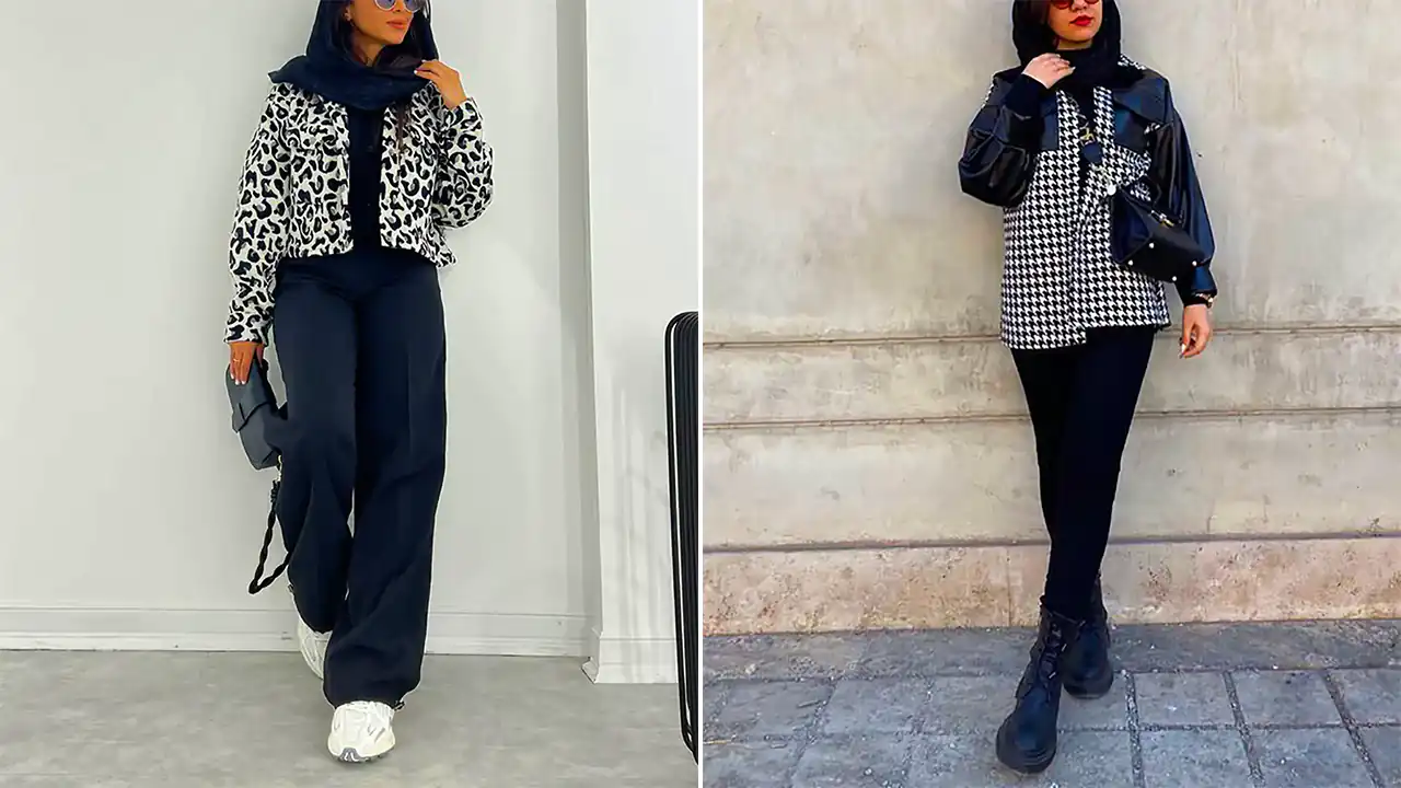 کت زمستانی پترنی زنانه؛ ۱۵ مدل زیبا و چشمگیر مناسب استایل روزانه خانم‌ها