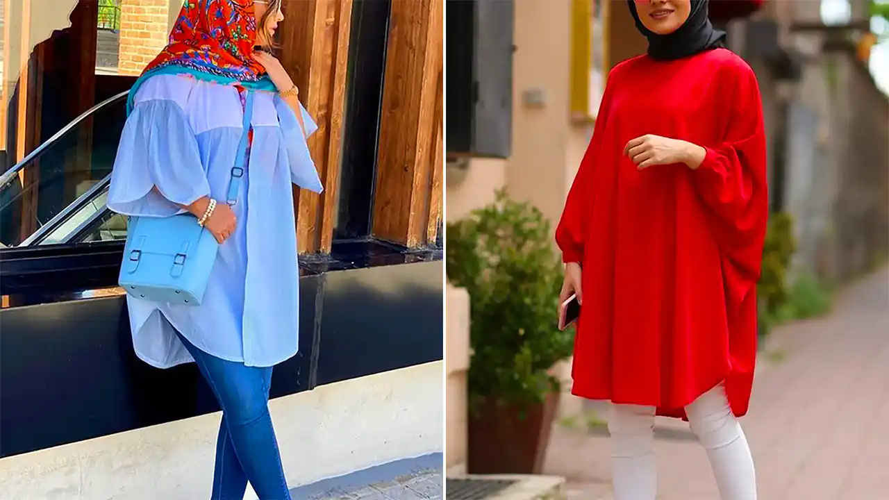 مانتو ساده و اسپرت؛ ۱۵ عکس جدید با طراحی کاربردی مخصوص استفاده روزانه